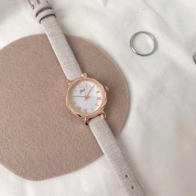 TERBARU Jam Tangan Wanita Jhui Kecil Analog Romawi Fashion Wanita