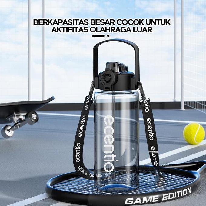 ecentio botol plastik 1100ml botol minum besar botol minum olahraga sport botol minum anak cowok