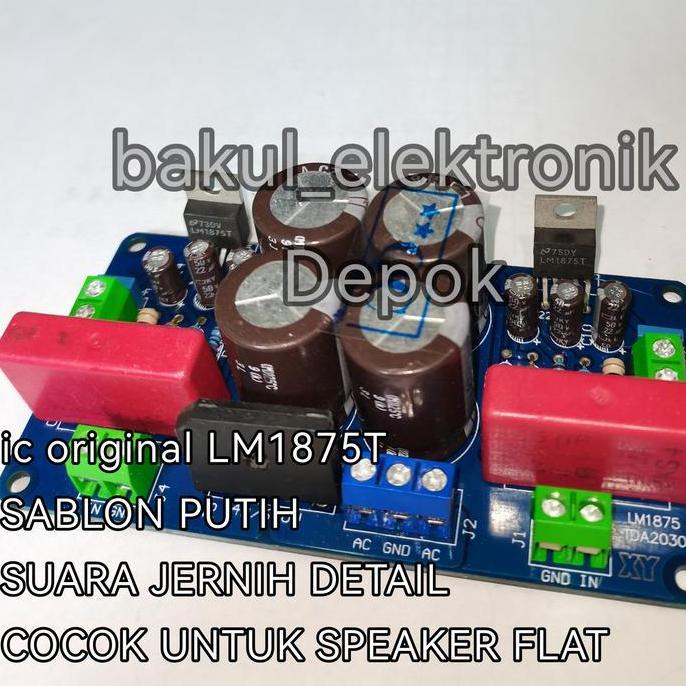 KIT AMPLIFIER LM1875T STEREO PART AUDIO GRADE
