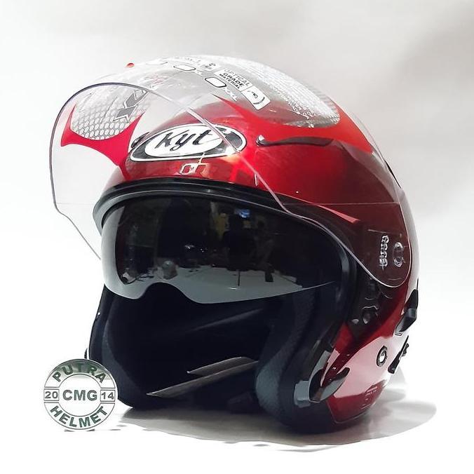 HELM KYT GALAXY MERAH MARUN