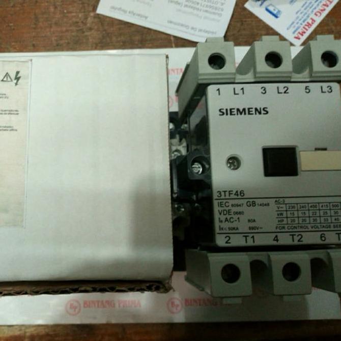 pt.sutijaya / Contactor / Kontaktor Tipe 3TF46-22-0X Siemens 110V AC Diskon