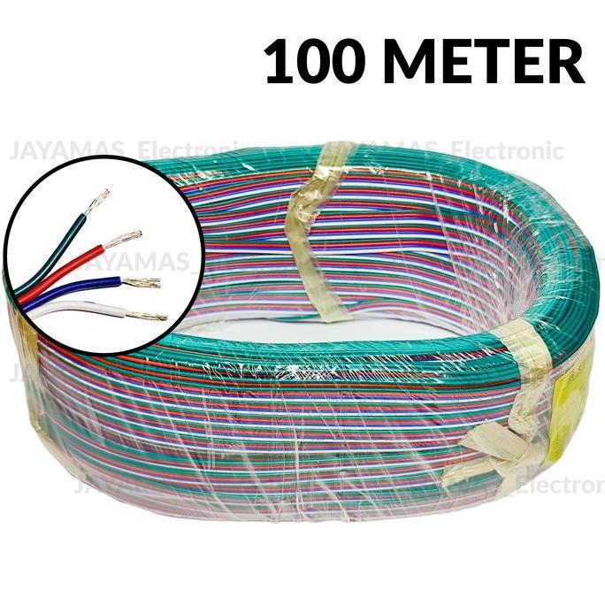 Sale Kabel Rgb 4 Jalur Awg 22 Harga Grosir / Kabel 4 Pin / Kabel Led Strips Rgb 4 Warna