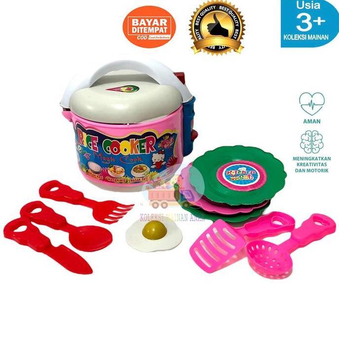 Kit- Mainan Masak Masakan Anak Rice Cooker Magic Com Set