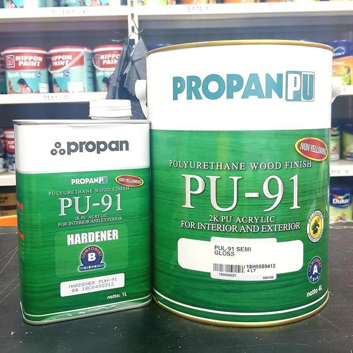 Now- Cat Kayu Propan Pu-91 Clear Doff (5 Liter)