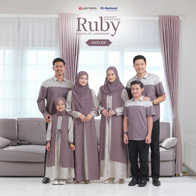 SARIMBIT 2025 RUBY SERIES - ANTLER - Family Set Keluarga / Baju Lebaran Keluarga Muslim