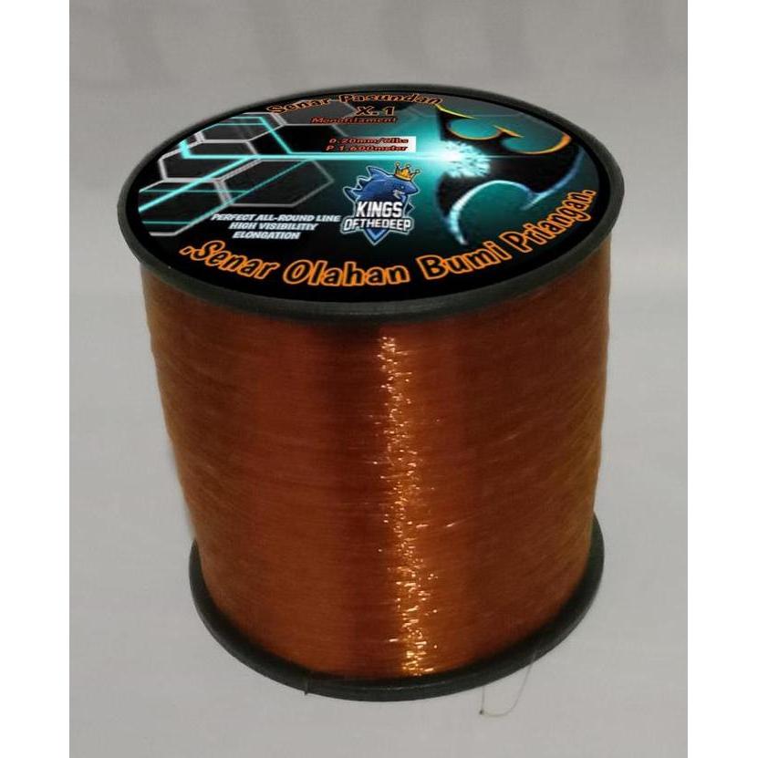 PASUNDAN FISHING LINE WARNA TEMBAGA (ROL BESAR) BENANG TALI SENAR PANCING OLAHAN ANTI KRITING 500-10