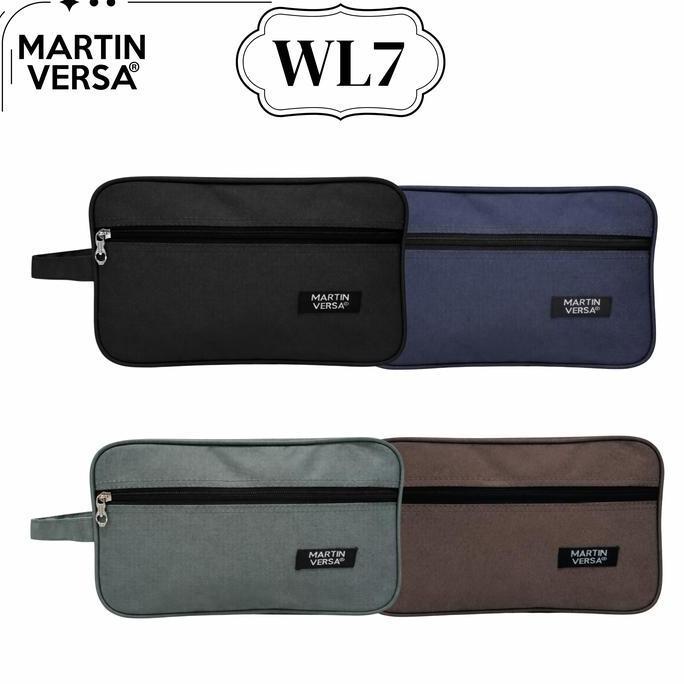 Martinversa WL7 Pouch Kosmetik Unisex Pria Wanita Kanvas Nylon