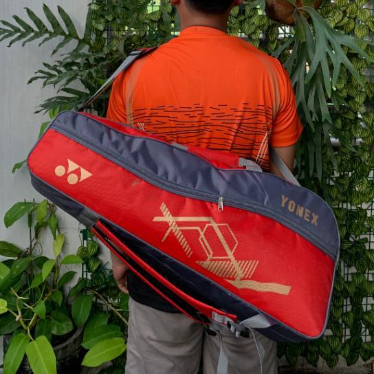 HOT Tas Raket Badminton 2 Ruang Waterproof 3in1 model rangsel selempang tenteng lapisan full thermo 