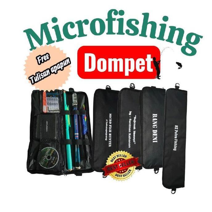 Ap.carihouse - Tas Joran Dompet Lipat Microfishing Serbaguna Material D300 Waterproff Bonus Sabuk Se