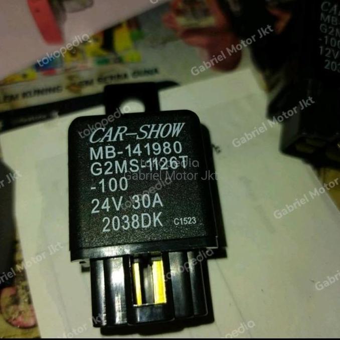 cverles rellay carshow kaki 4 24volt 30 ampere sejajar
