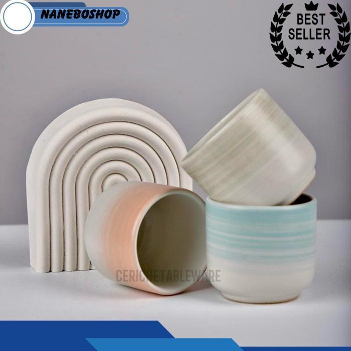 Ceriche Bea Mug Ceramic Gradation / Gelas Keramik / Cup / Ocha Tea Glass / Gelas Aesthetik / Japanes