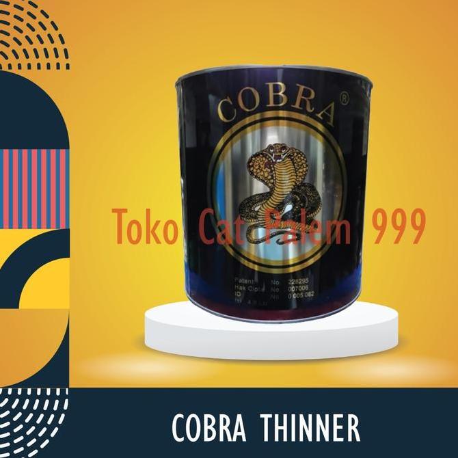 Now- Thinner Cobra Hitam Kaleng 5 Liter Galon / Pengencer Cat / Thiner 5 L