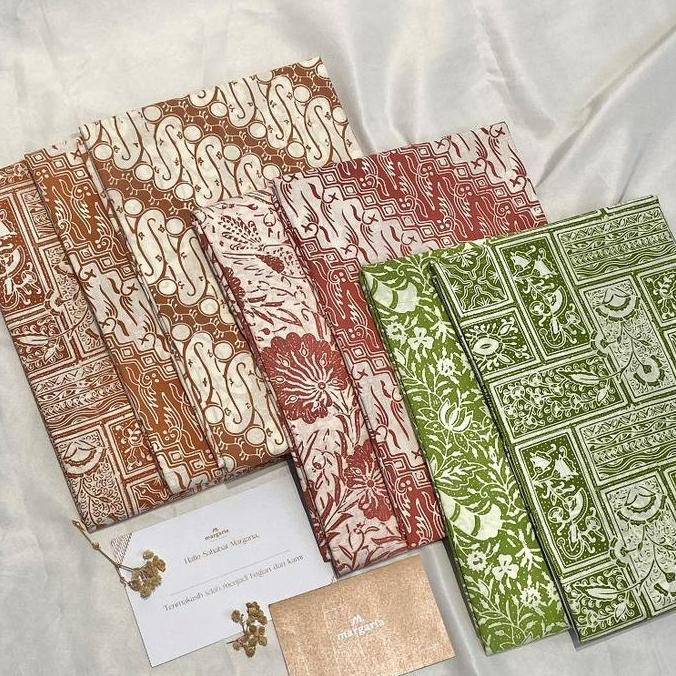 [] MARGARIA BATIK - Kain Batik Bahan Katun Batik Tulis Kombinasi Cap Potongan - Limited Edition Baju