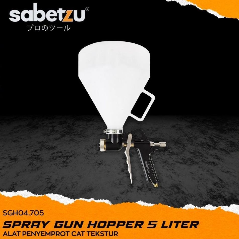 Sabetzu Spray Gun Hopper Alat Semprot Cat Tekstur Dinding Lantai Tembok Semen Alat Penyemprot Spray 