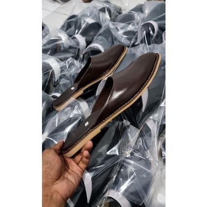PROMO TERBARU Sandal slop kulit pria | sandal keren| sandal bali | kundangan | wedding / sepatu selo