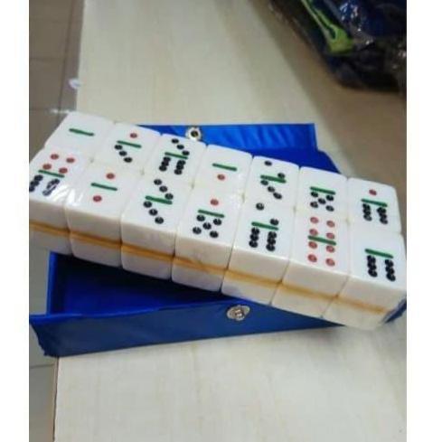 Promo Domino Batu Besar Tebal Press Plastik Untuk Main Gaple Cod