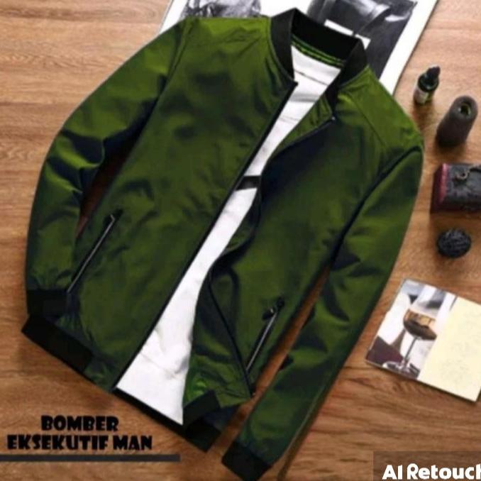 Jaket Bomber Pria Bahan Parasut Despo