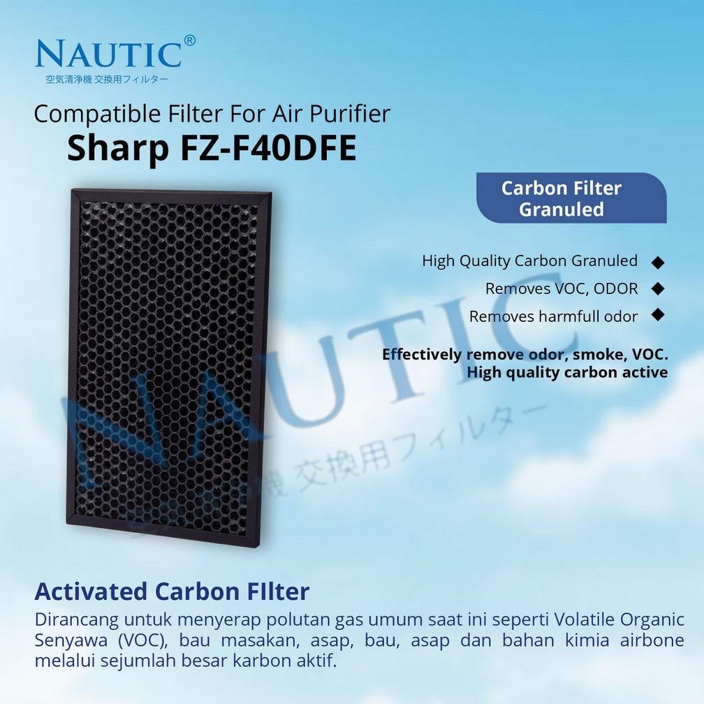 TERBARU HEPA FILTER SHARP AIR PURIFIER FP-F40 / FP-F40Y / FP-FM40Y / FP-F40Y-W / FP-F40Y-T / FZ-F40S
