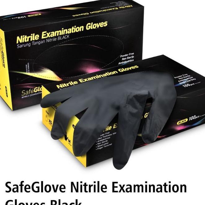 Sarung Tangan Nitrile Hitam Sarung Tangan Latex Nitrile Hitam