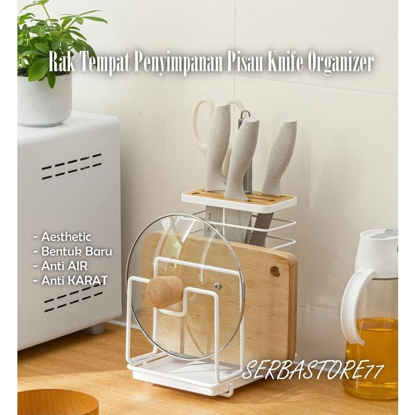 NEW Tempat Pisau Talenan Dapur Set Dan Peralatan Aesthetic Murah Tutup Panci Unik Lucu Estetik Impor