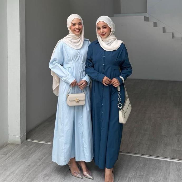 Khza- Dress (Vior) By Leody || (Kode 1811) Gamis Panjang Poplin Nita Muslim