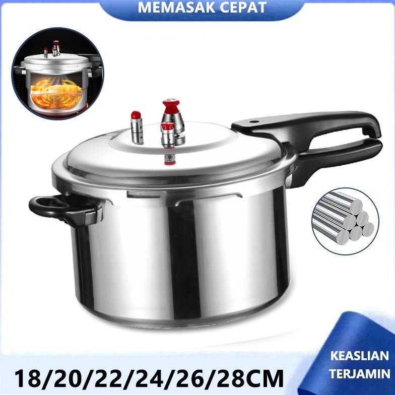 Lekepu PRESTO Stock Pot HAPPY CALL 3L 4L 6L 8L 10L 12L 15L 18L WITH STEAMER Alumunium Serbaguna anti