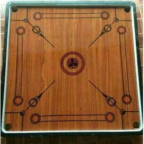 Promo Papan Karambol Besar - Meja Karambol Ukuran 90X90Cm Free Biji Karambol Cod