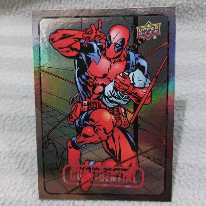 Upper deck marvel dossier 2015 deadpool foil