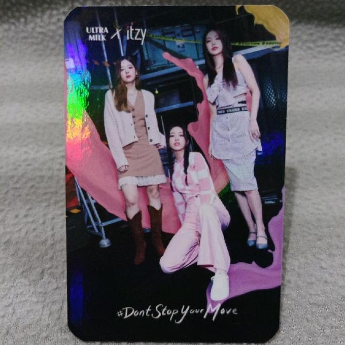 Official ultra milk itzy photocard - unit lia yuna yeji