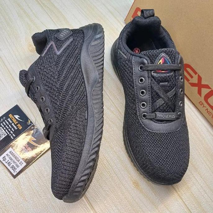 sepatu sekolah New era hitam polos dewasa