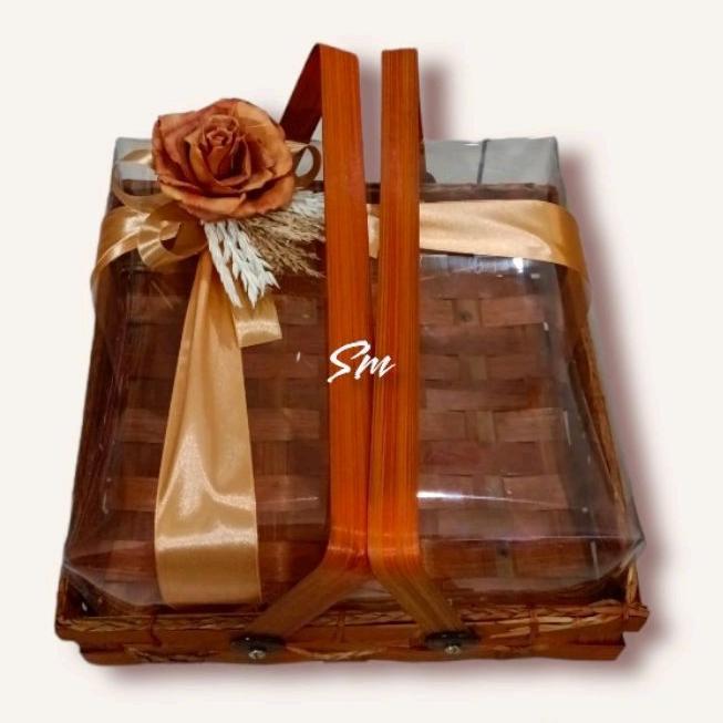 NEW keranjang bambu kotak hantaran kue kotak seserahan makanan [terbaik][terlaris]
