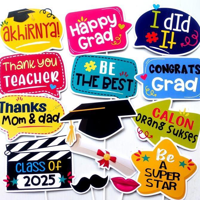 GRAD BOARD GRADUATION FUN PROPS PHOTOBOOTH