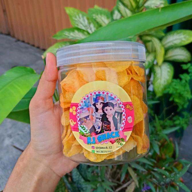 Ready Keripik Kentang Original Premium Crunchy Crispy Kemasan Toples Kecil 110gr Camilan Kering Snac
