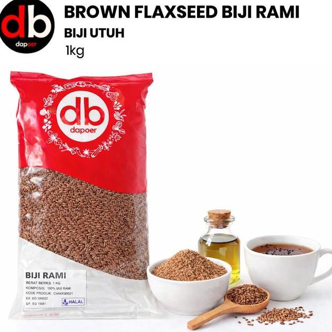 BROWN FLAXSEED 1KG | BIJI RAMI