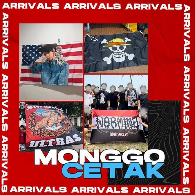 Bendera Custom Satin | Satin Flag | Bahan Satin Kain Terlaris