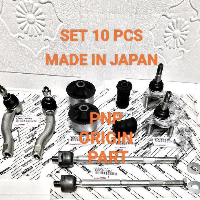 Promo Paket Tie Rod Rack End Ball Joint Bushing Arm Altis Gen 1 Thn 2001-2006 Japan