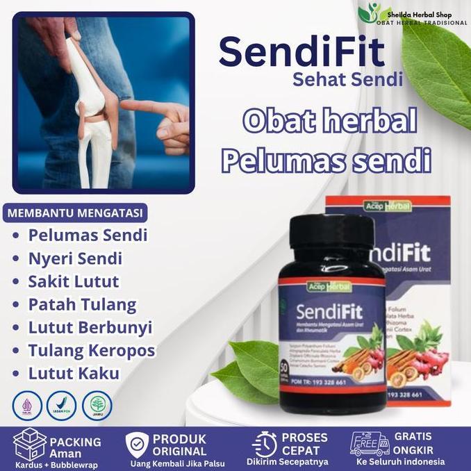 SendiFit Obat Pelumas Sendi Lutut Tulang Sakit, Nyeri Sendi Dan Lutut, Vitamin Tulang Sendi