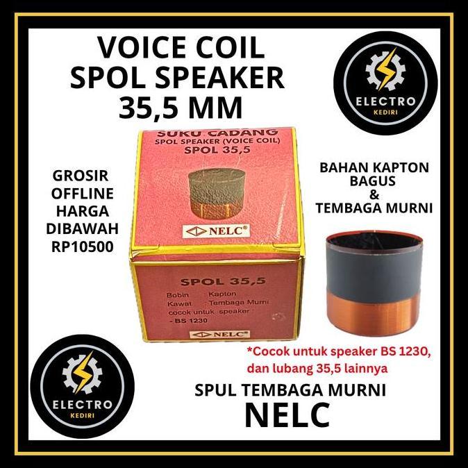yang dicari] Spul speaker 35.5 mm nelc spol spoel kapton BS 1230 | 35 5 | 35,5mm