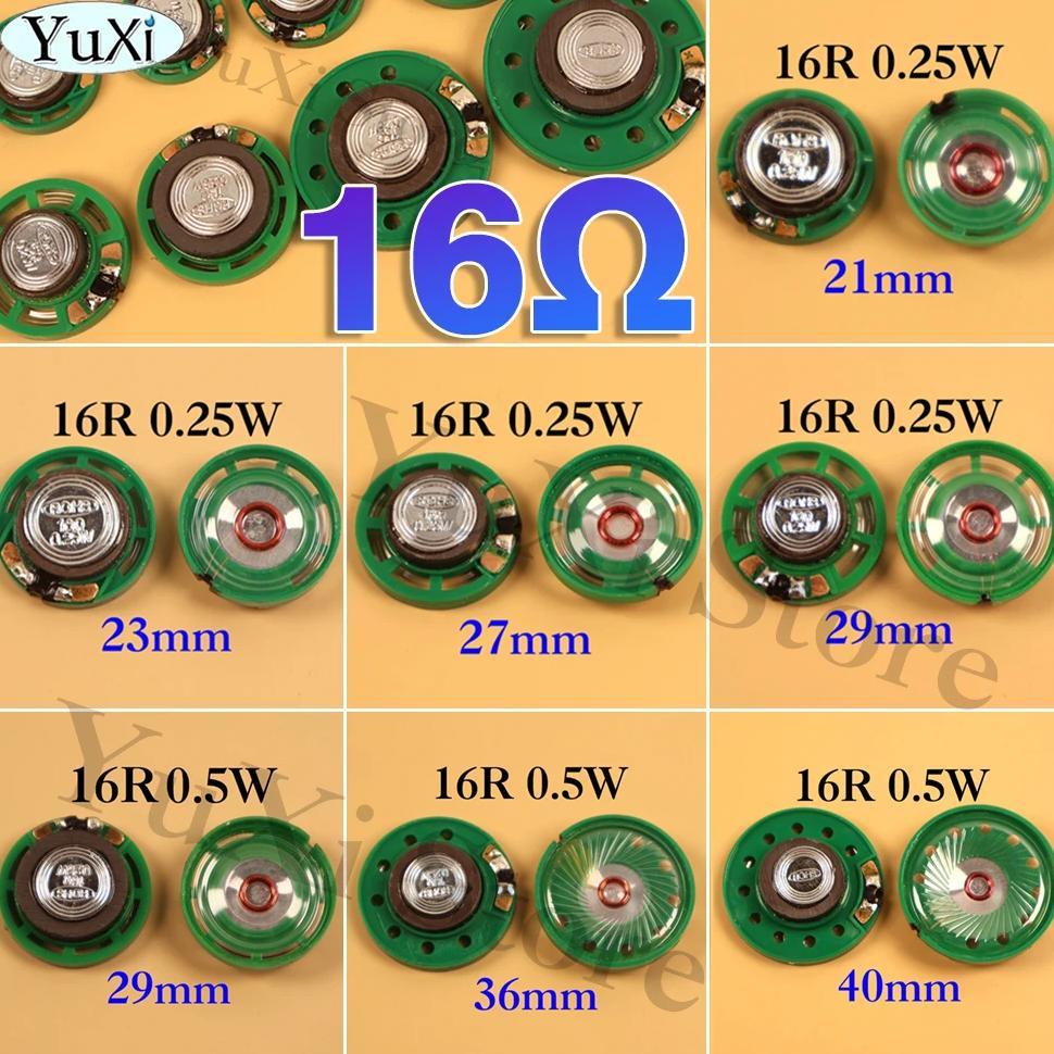 2Pcs 16 Ohm 0.5W 0.25W Horn Speaker 16R Diameter 21Mm 23Mm 27Mm 29Mm 36Mm 40Mm 20Mm Ultra-Thin Louds