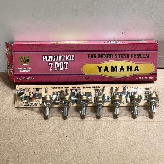 langsung order saja] Kit mixer penguat mic 7 pot Yamaha Rell Radja | 7 potensio | R.009