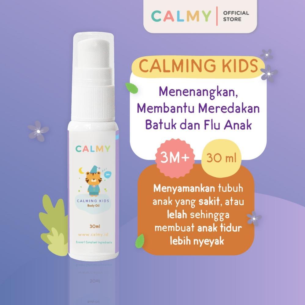 CALMY CALMING KIDS 30ML - PEREDA DEMAM, PILEK DAN GEJALA FLU ANAK TANPA OBAT DAN MEMBANTU BAYI TIDUR