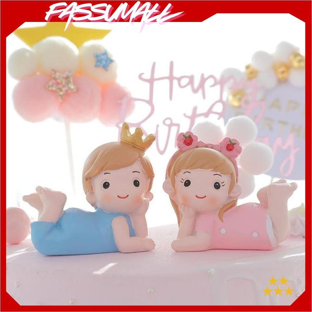 Dekorasi Pajangan Hiasan Kue Bayi / Cake Topper Newborn Baby Manyue 1 Bulan Allen Aile AS Terlaris