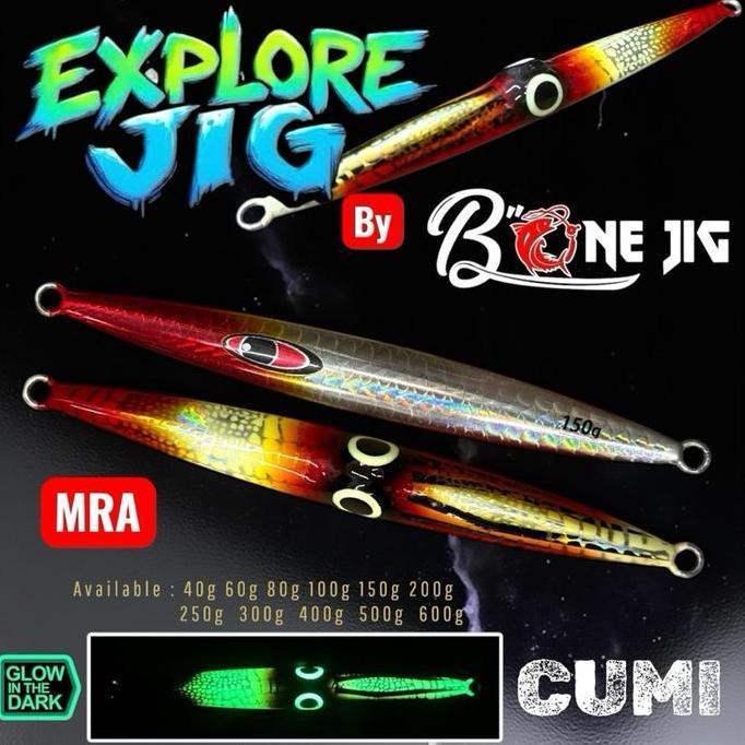 Umpan Pancing Jigging Cumi Explore | Bone Jig | 40G | 60G | 80G | 100G | 150G | 200G | 250G | 300G |