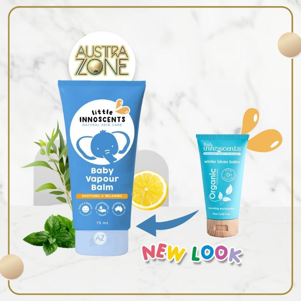 LITTLE INNOSCENTS ORGANIC WINTER BLUES VAPOUR BALM 75ML (EXP 1/11/2027) MURAH
