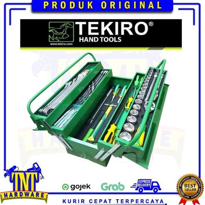 Terlaris Tekiro Tool Box Set 66 Pcs/Mekanik Tools /Alat Perkakas /Tool Set