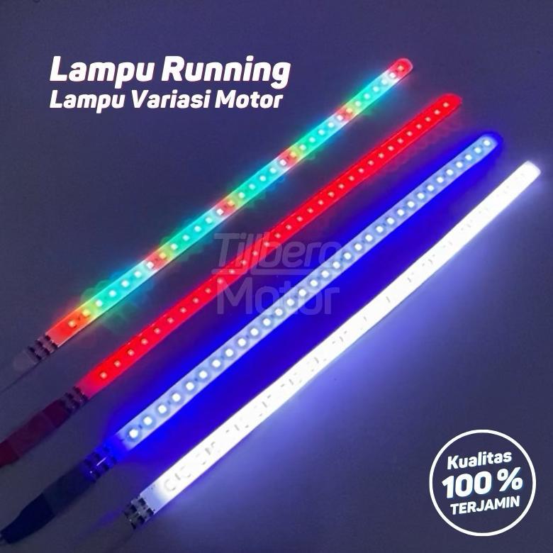 LAMPU ALIS RGB RUNNING FLEXYBLE LED KOLONG 30 CM SPEEDOMETER 12 V VARIASI MOTOR MOBIL TRUK UNIVERSAL