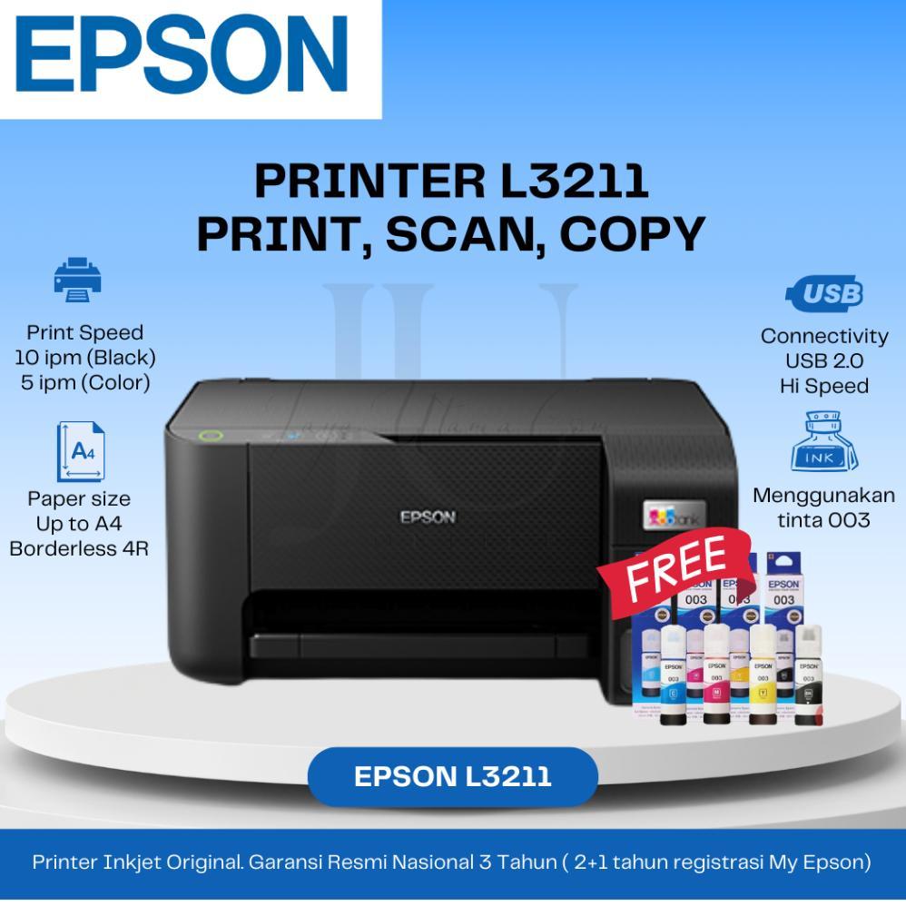 TERBARU EPSON Printer L3210 L3211 L3216 All In One Inktank