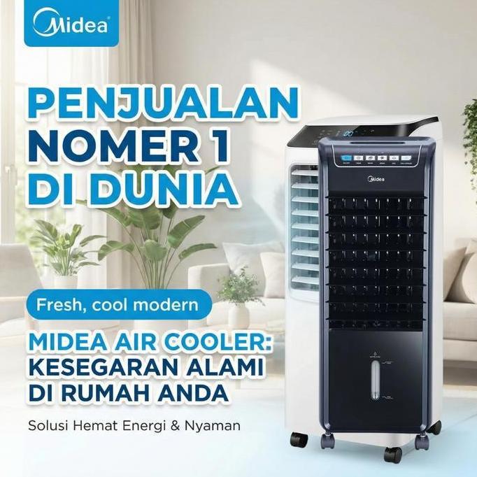 [TURUN HARGA] Midea Air Cooler 6L - Free Two Ice Pack/AC Portable 1 2 Pk Low Watt/Hadiah Gratis/Remo