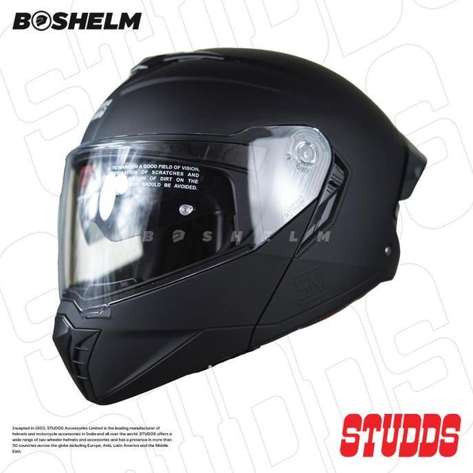 Promo Helm Studds Trooper Spoiler Smoke Helm Modular Double Visor Helm Full Face Sni