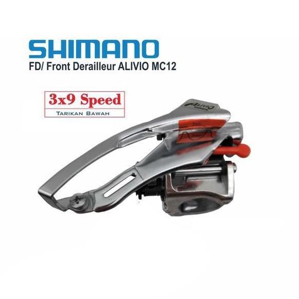 FD SHIMANO Alivio MC12 3 Speed JAPAN operan gigi FRONT derailleur Sepeda balap Mtb Tarikan Bawah LAM